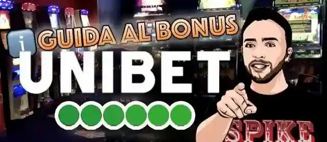 Schermata della promozione di benvenuto nel casino Unibet